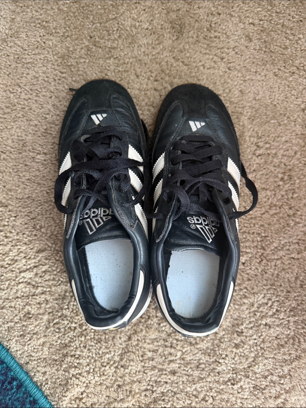 adidas Black with White Stripe Low-Top Sneakers